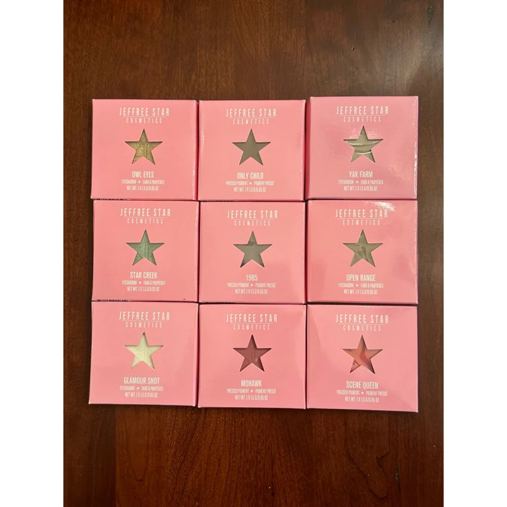 Jeffree Star 9 single eyeshadows bundle